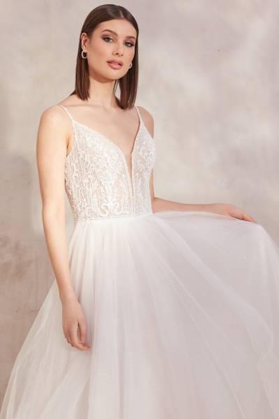 robe de mariée bohème Justin Alexander pas chère 